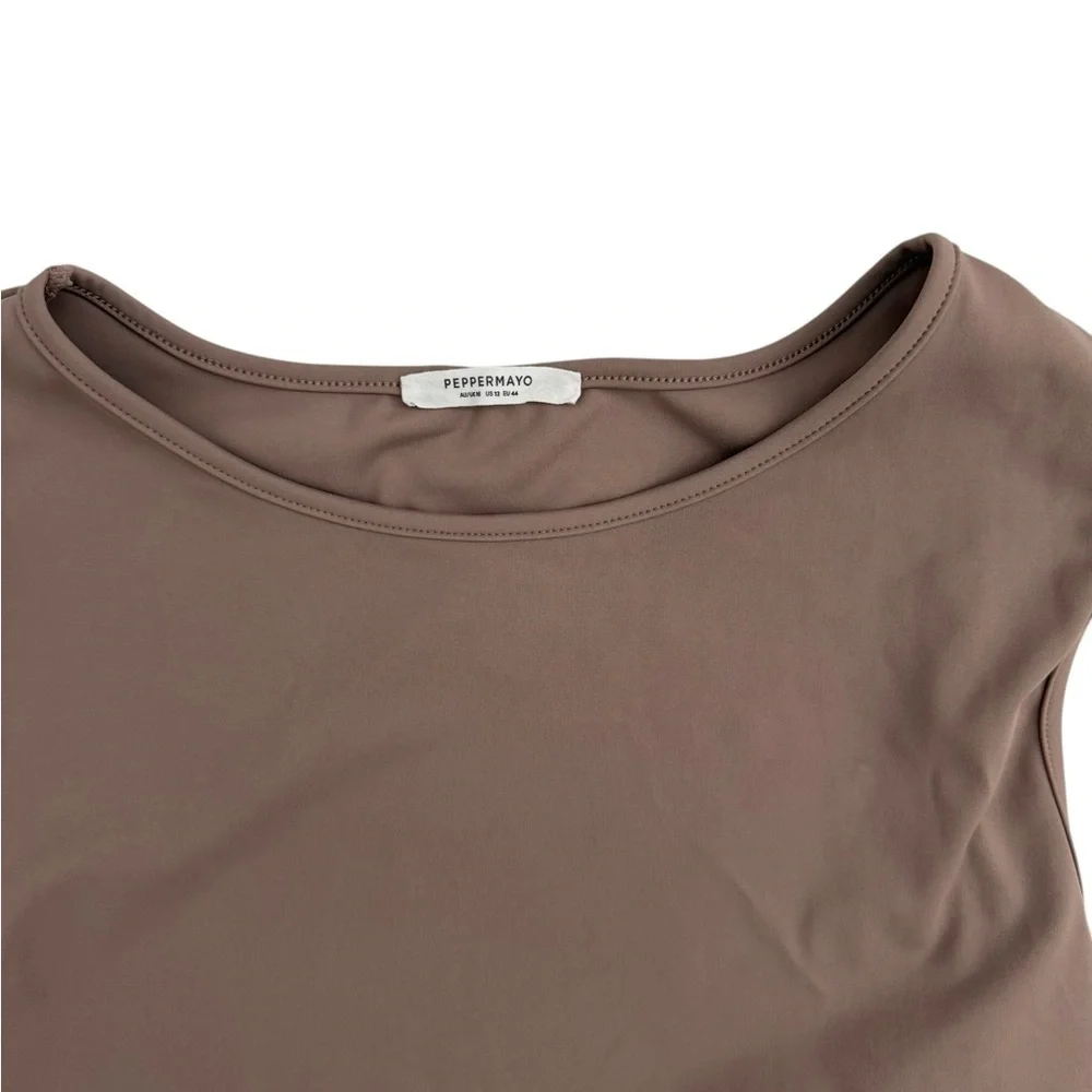 Peppermayo Cosmic Chic Mini Dress Latte Size 12 - Picture 2 of 9